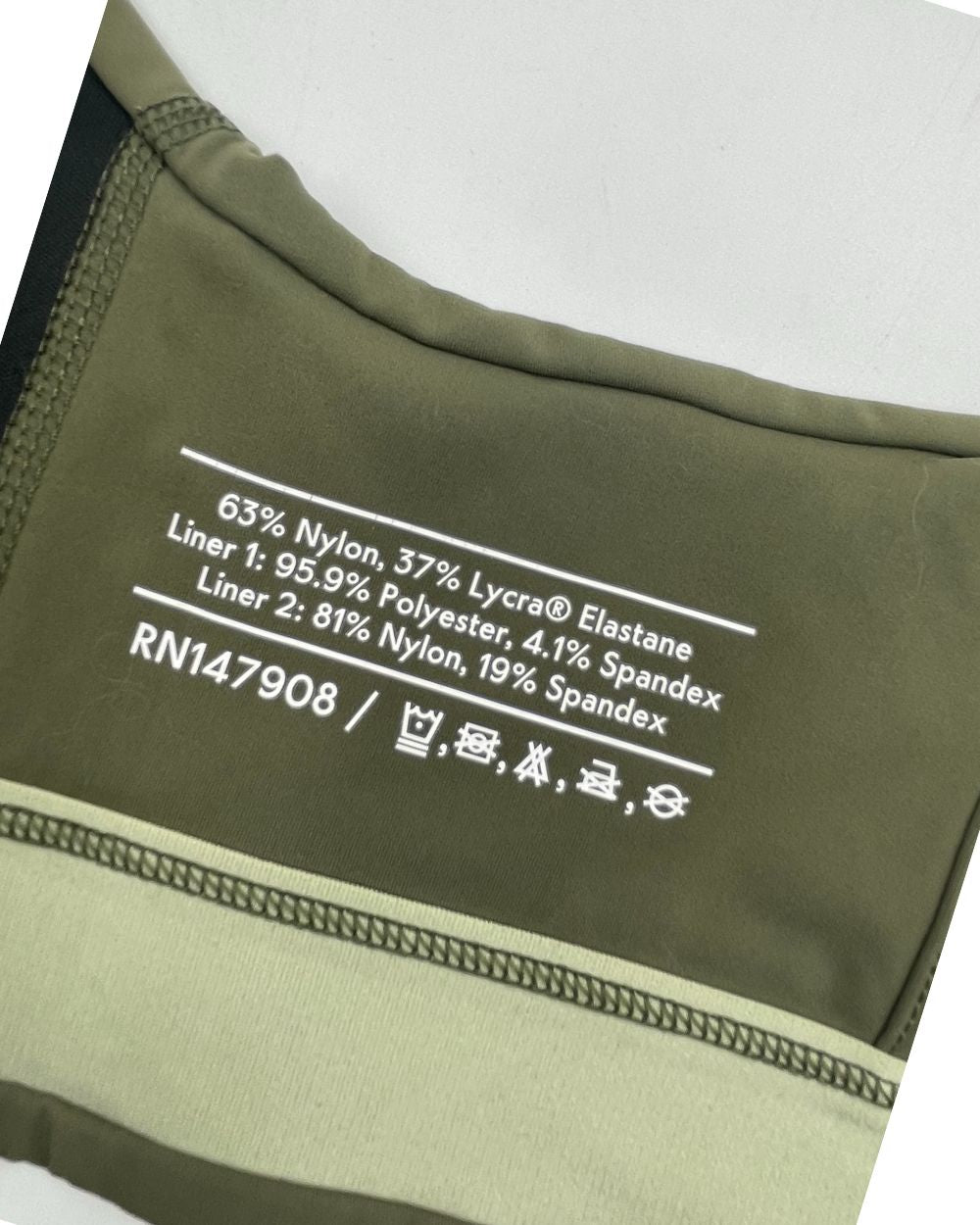 Outdoor Voices Green Pink Sport Bra For Women X Large | ThriftHub.pk