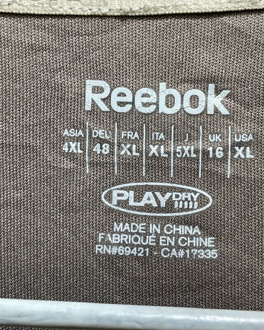 Reebok Brown Sport T shirt For Women X Large | ThriftHub.pk