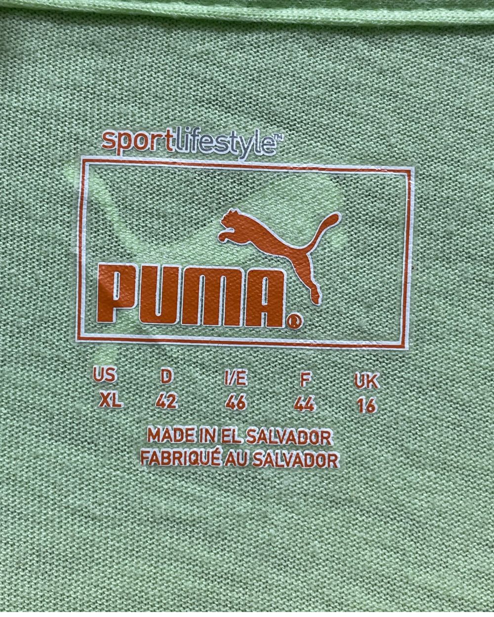 Puma Green Sport T Shirt For Girls 17 Years | ThriftHub.pk