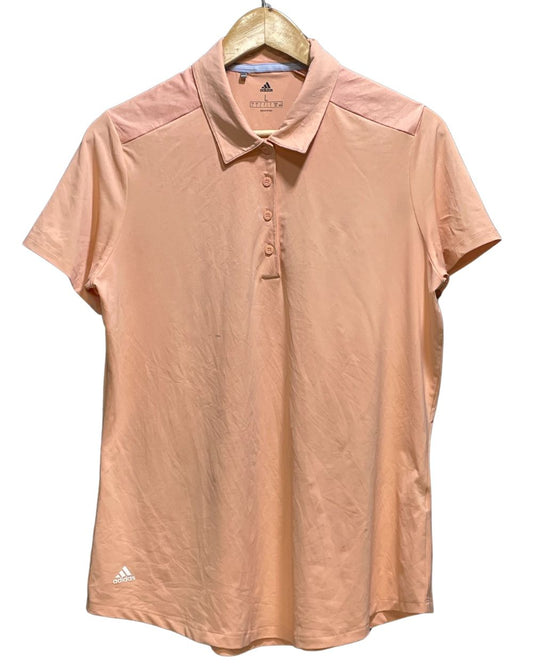 Adidas Pink Sport Polo T Shirt For Women Large | ThriftHub.pk