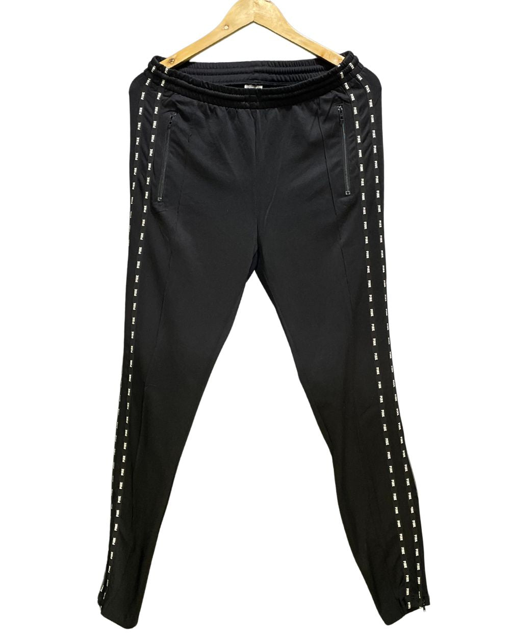 Pink Black Sport Trouser For Women Medium | ThriftHub.pk