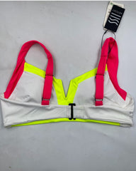 Vetchy White  Sport Bra For Women Large
