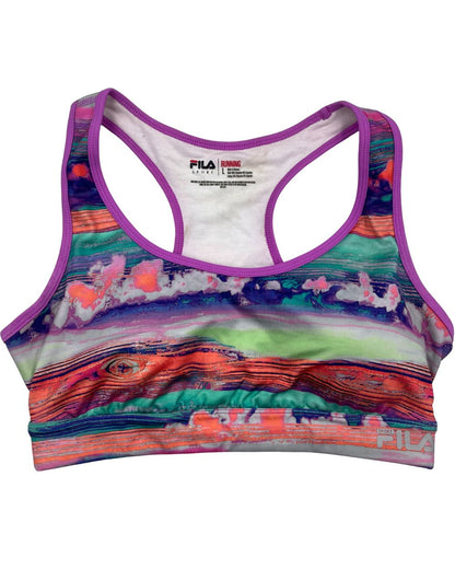 Fila Green Sport Bra For Women Large