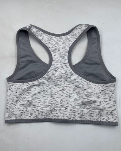 Avta Gray Sport Bra For Women Large