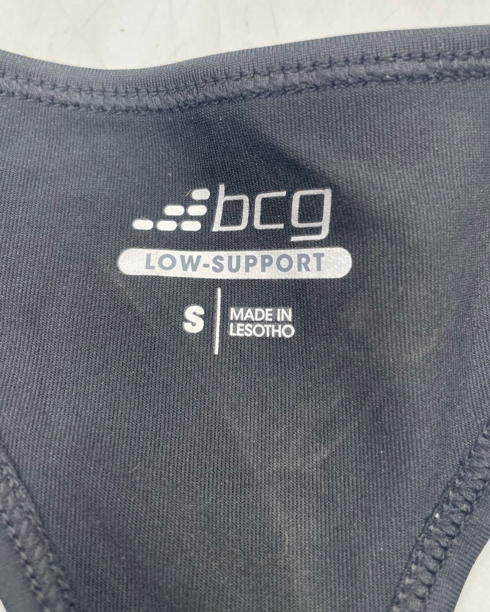 BCG Black Sport Bra For Women Small