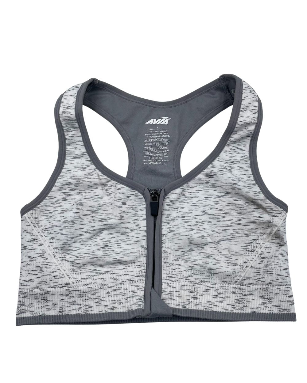 Avta Gray Sport Bra For Women Large
