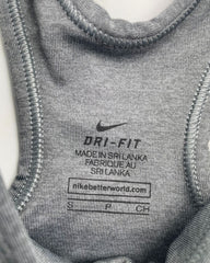 Nike Gray Sport Bra For Women Small