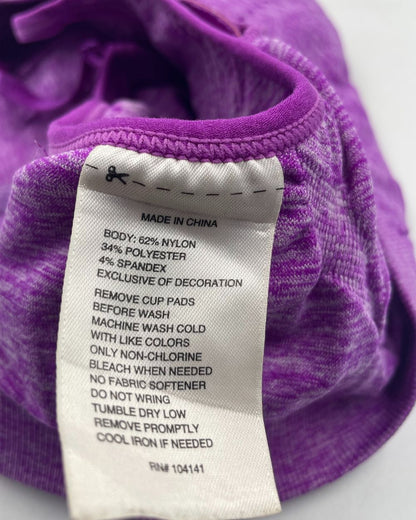 Reebok Pink Sport Bra For Women Large