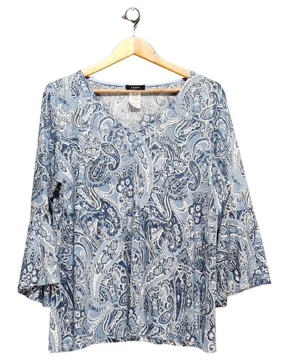 MSK Blue Sport T Shirt For Women X Large