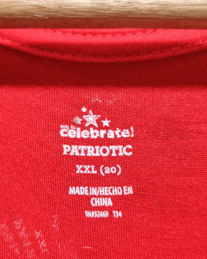 Celebrate Red Sport T Shirt For Women XX Large