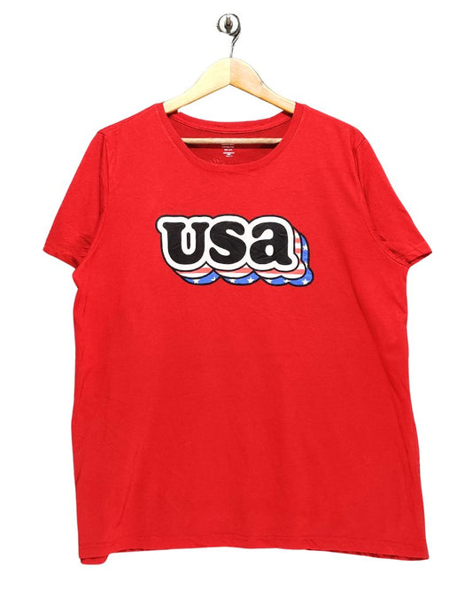 Celebrate Red Sport T Shirt For Women XX Large