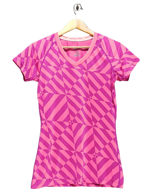 Nike Pink Sport T Shirt For Women M