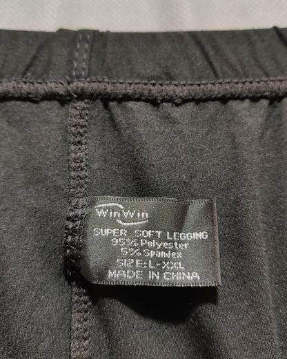 Win Win Black Sport Gym Tights For Women Large