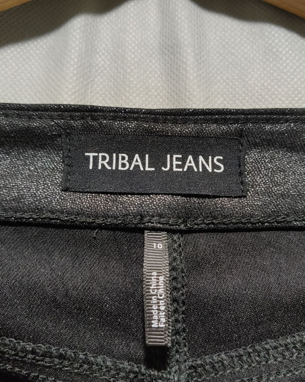 Tribal Black Sport Gym Tights For Women Large