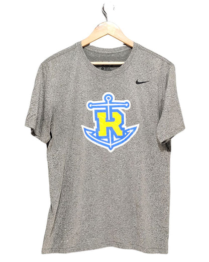 Nike Gray Sport T Shirt  For Men L