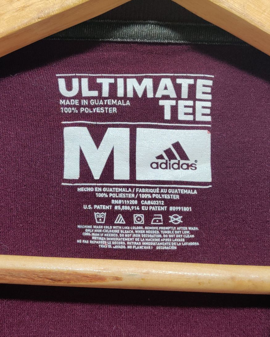 Adidas Maroon Sport T Shirt  For Men M