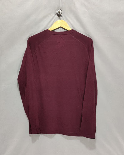 Adidas Maroon Sport T Shirt  For Men M