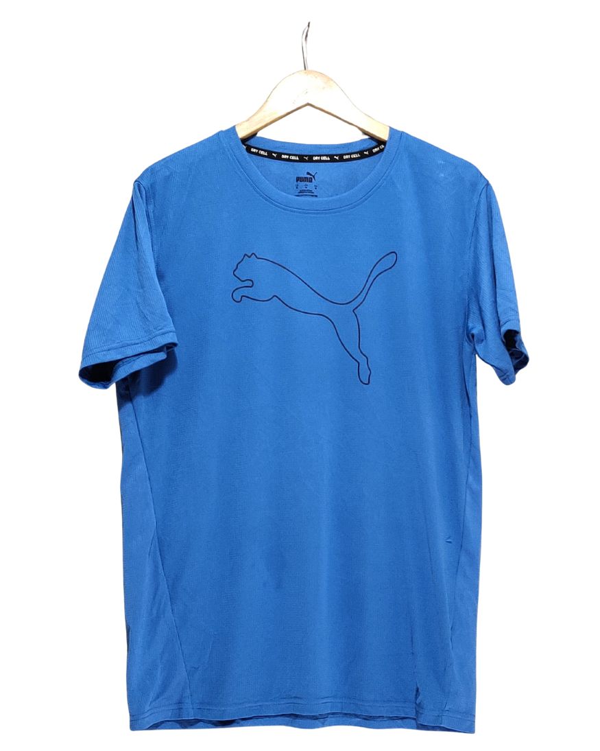 Puma Blue Sport T Shirt  For Men M