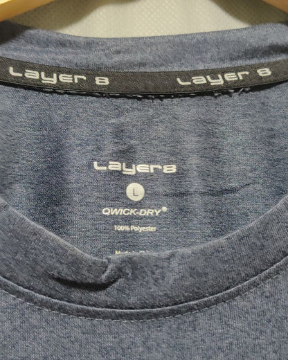 Player 8 Gray Sport T Shirt  For Men L