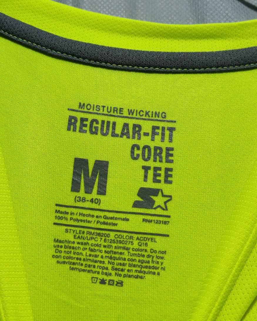 Starter Green Sport T Shirt  For Men M