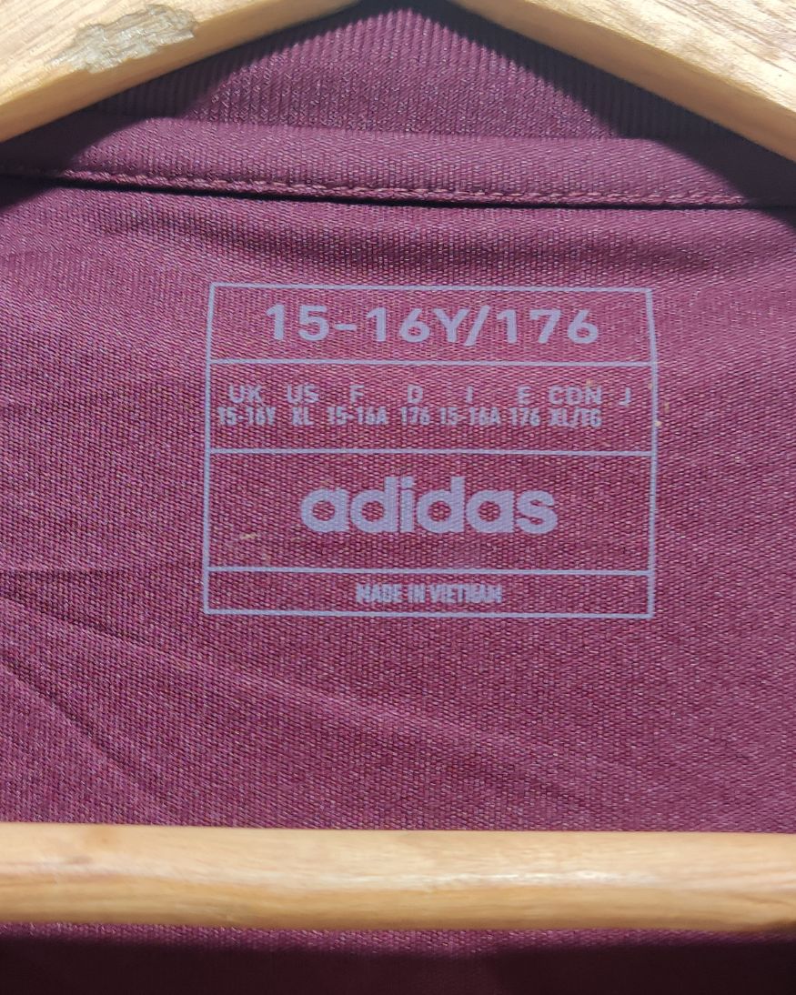 Adidas Maroon Sport T Shirt  For Boy 16 Years
