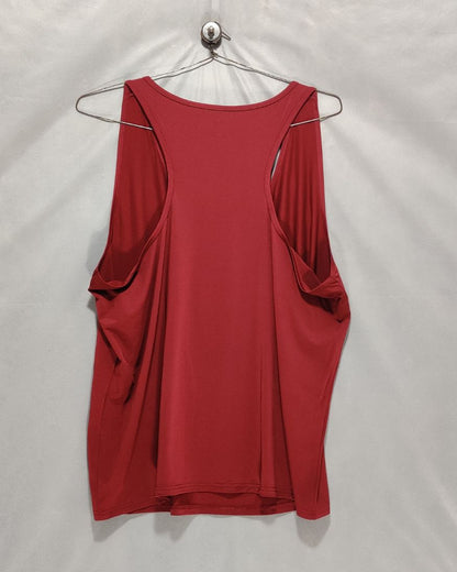 Reebok Maroon Sport Vest T Shirt  For Men XXL