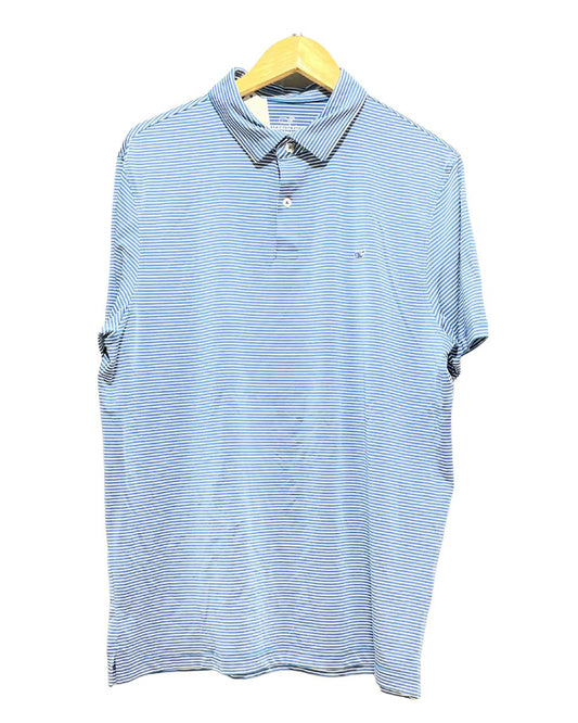 Vineyard Vines Blue Sport Polo T Shirt  For Men L