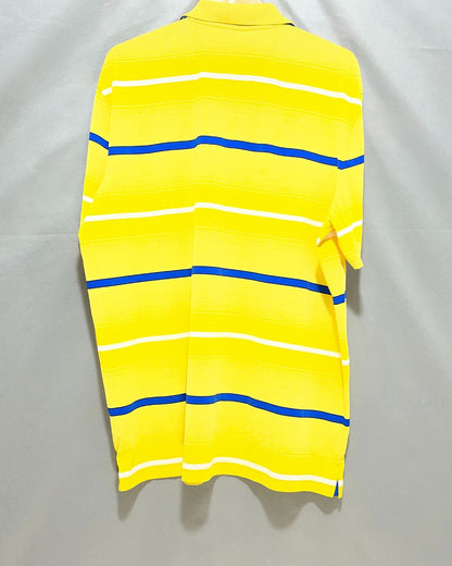 Chaps Yellow Sport Polo T Shirt  For Men XL
