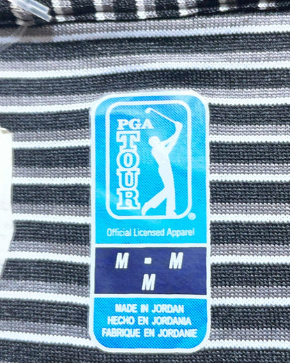 PGA Tour Black Sport Polo T Shirt  For Men M