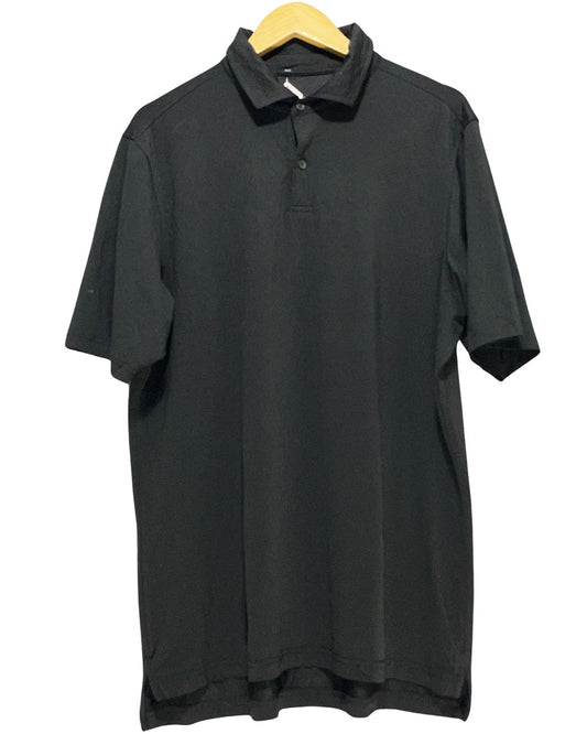 FG Tech Black Sport Polo T Shirt  For Men L