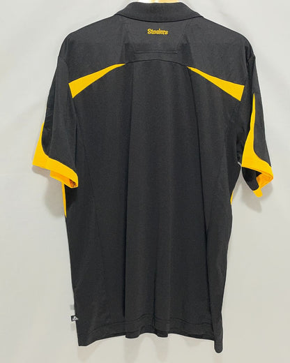 NFL Black Sport Polo T Shirt  For Men XL