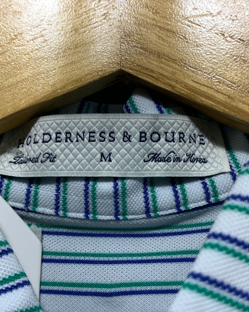 Holderness & Bourne Blue Sport Polo T Shirt  For Men M