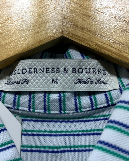 Holderness & Bourne Blue Sport Polo T Shirt  For Men M