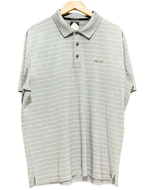 Greg Norman Gray Sport Polo T Shirt  For Men XL