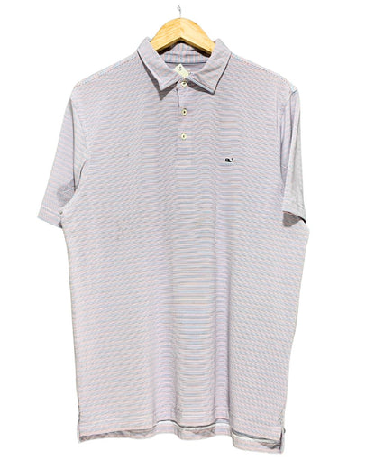 Vineyard Vines Blue Sport Polo T Shirt  For Men L