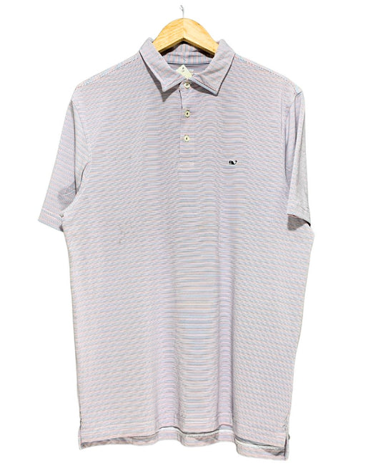 Vineyard Vines Blue Sport Polo T Shirt  For Men L