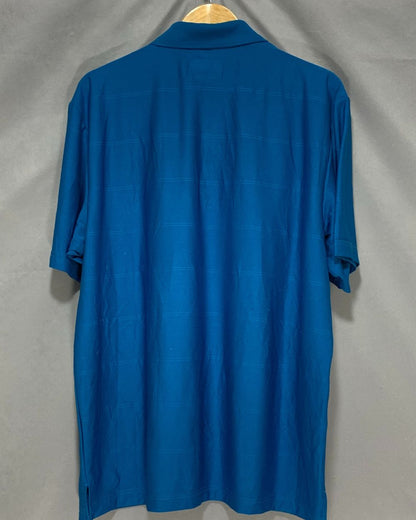 Jack Nicklaus Blue Sport Polo T Shirt  For Men XL