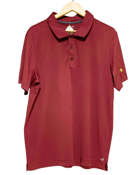 Bcg Maroon Sport Polo T Shirt  For Men XL