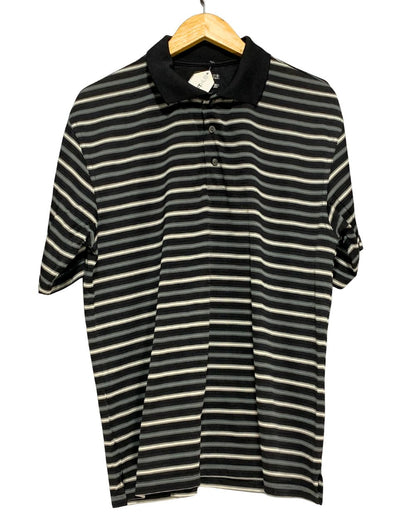 PGA Tour Black Sport Polo T Shirt  For Men L