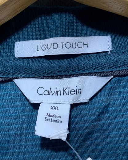 Calvin Klein Green Sport Polo T Shirt  For Men XXL