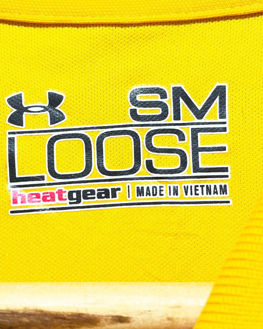 Under Armour Yellow Sport Polo T Shirt  For Men M