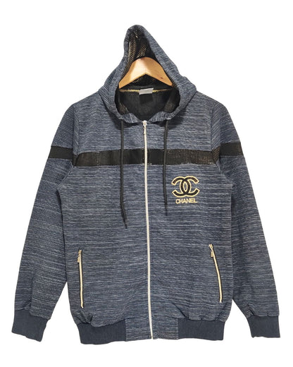 Chanel Gray For Men Sport Zipper M