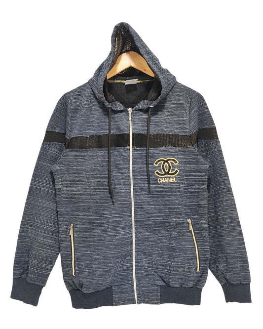 Chanel Gray For Men Sport Zipper M