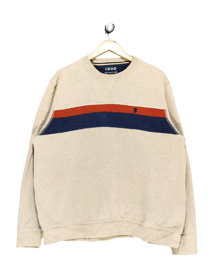 Izod Cream For Men Sport Sweatshirt L