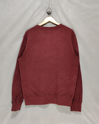 J. Crew Maroon For Men Sport Sweatshirt M