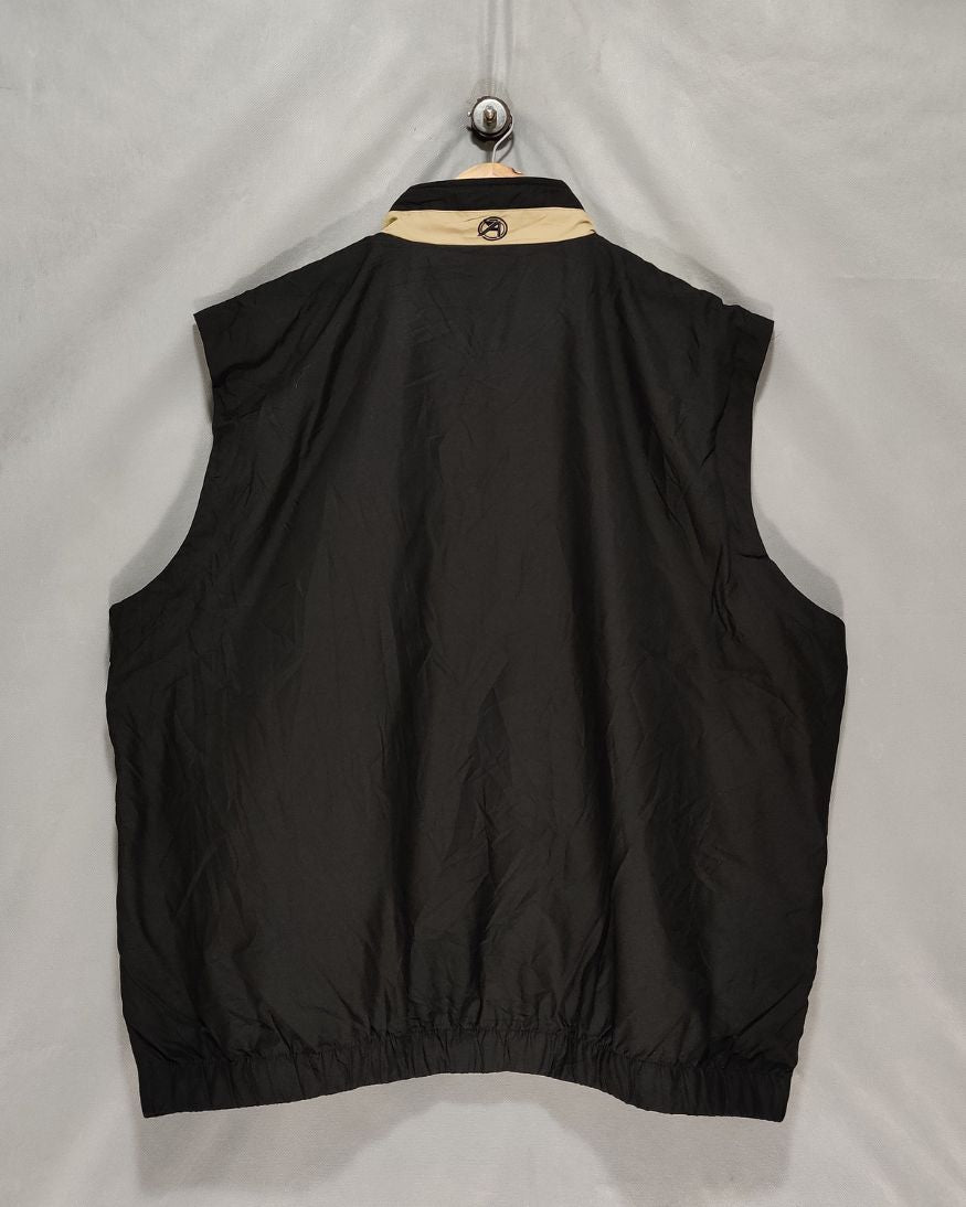 Ahead Black For Men Sport Vest Zipper XXL