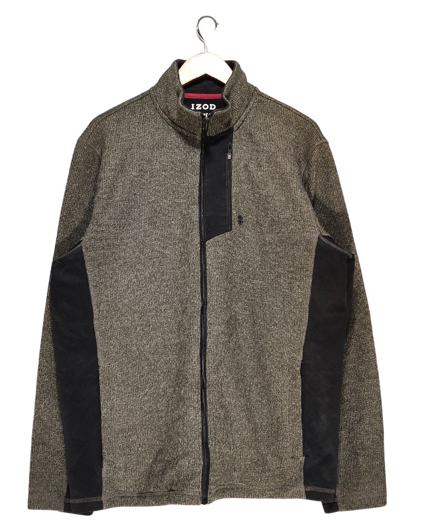 Izod Gray For Men Sport Zipper L