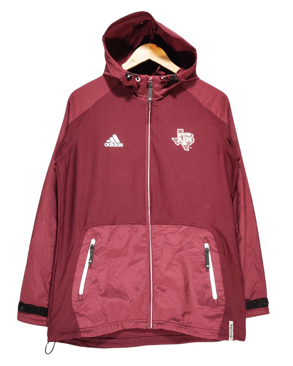 Adidas Maroon For Men Sport Zipper M