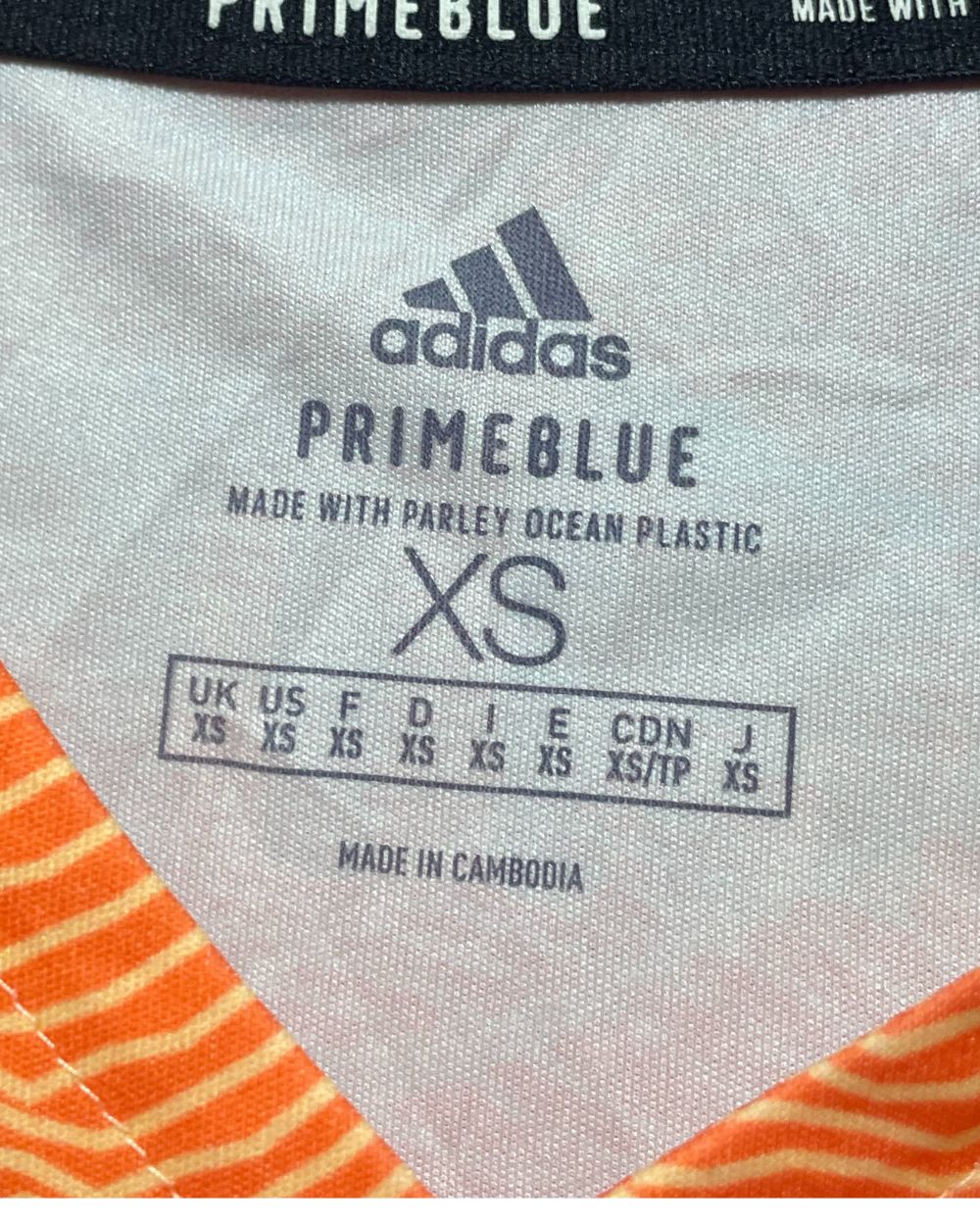 Adidas Orange Sport T Shirt  For Men X Small