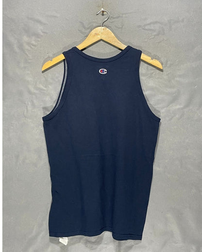 Champion  Blue Sport Vest T Shirt  For Men M